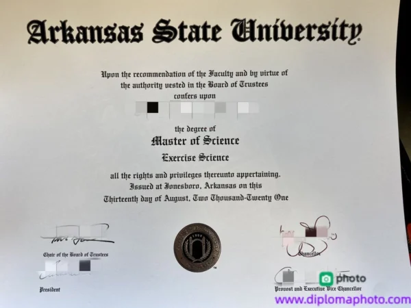 美国阿肯色州立大学毕业证书Arkansas State University照片