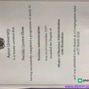 英国阿斯顿大学毕业证书Aston University照片