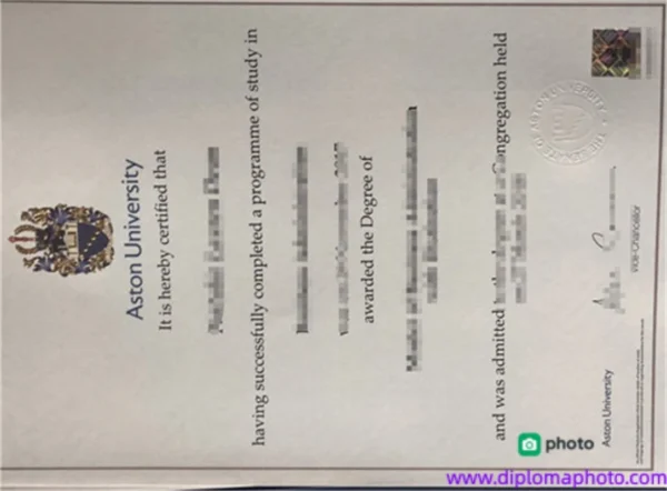 英国阿斯顿大学毕业证书Aston University照片