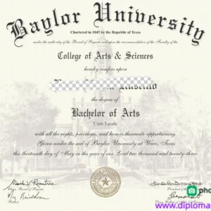 美国贝勒大学毕业证书Baylor University照片