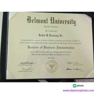 美国贝尔蒙特大学毕业证书Belmont University照片