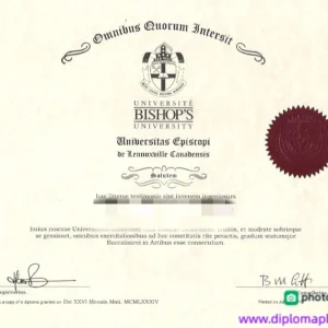 加拿大主教大学毕业证书Bishop's University照片