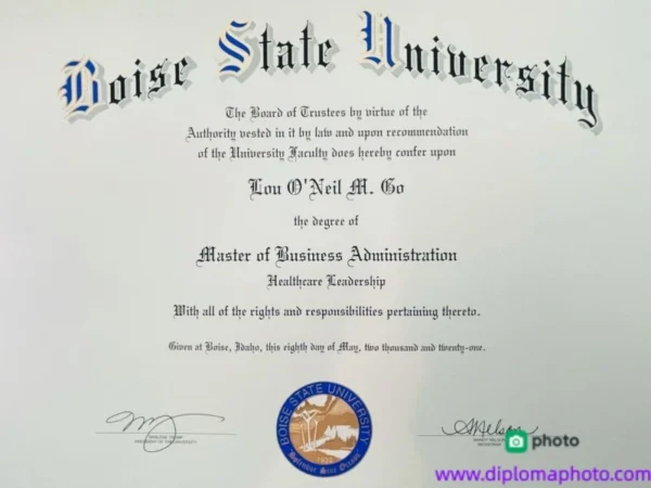美国博伊西州立大学毕业证书Boise State University照片