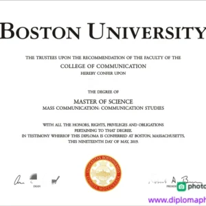 美国波士顿大学毕业证书Boston University照片