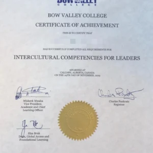加拿大波维河谷学院毕业证书Bow Valley College照片