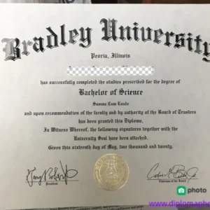 美国布拉德利大学毕业证书Bradley University照片