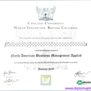 加拿大卡普兰诺大学毕业证书Capilano University照片