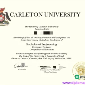加拿大卡尔顿大学毕业证书Carleton University照片