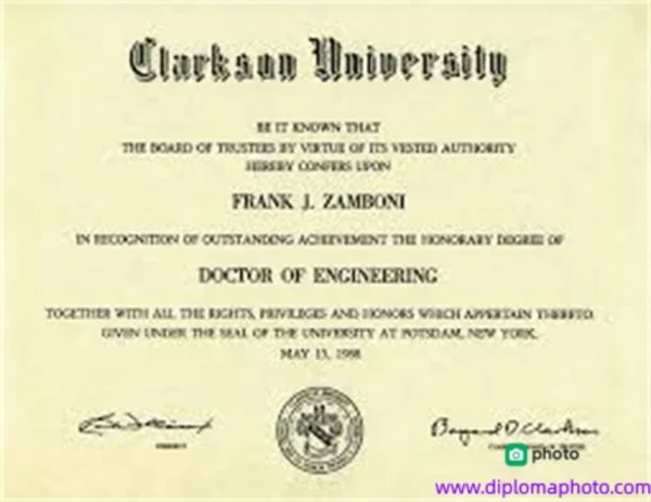 美国克拉克森大学毕业证书Clarkson University照片