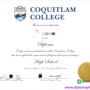 加拿大高贵林学院毕业证书Coquitlam College照片