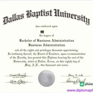 美国达拉斯浸会大学毕业证书Dallas Baptist University照片