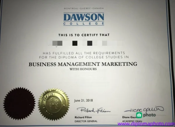 加拿大道森学院毕业证书Dawson College照片