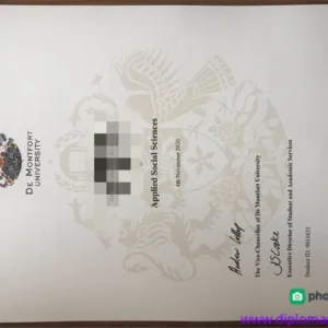 英国德蒙福特大学毕业证书De Montfort University照片