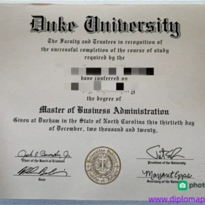 美国杜克大学毕业证书Duke University照片