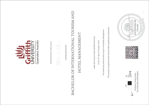 澳洲格里菲斯大学毕业证书Griffith University照片