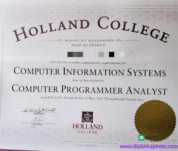 加拿大荷兰学院毕业证书Holland College照片