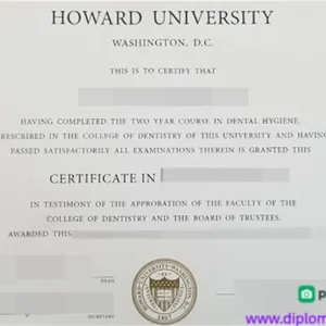 美国霍华德大学毕业证书Howard University照片
