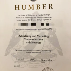 加拿大汉伯学院毕业证书Humber College照片