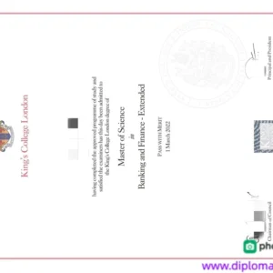 英国伦敦国王学院毕业证书Kings College London照片