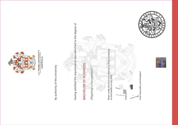 澳洲拉筹伯大学毕业证书La Trobe University照片