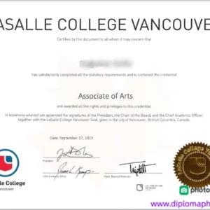 加拿大勒诺克斯维尔学院毕业证书LaSalle College照片