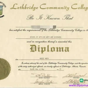 加拿大莱斯桥学院毕业证书Lethbridge College照片