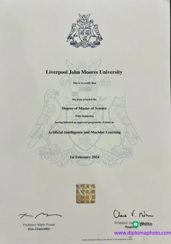 英国利物浦约翰摩尔斯大学毕业证书Liverpool John Moores University照片