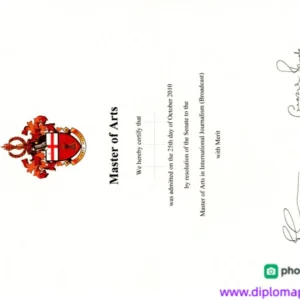 英国伦敦城市大学毕业证书London Metropolitan University照片