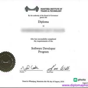 加拿大曼尼托巴技术学院毕业证书Manitoba Institute of Trades and Technology照片