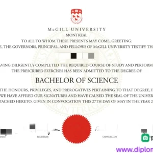 加拿大麦吉尔大学毕业证书McGill University照片