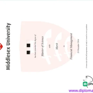 英国密德萨斯大学毕业证书Middlesex University照片
