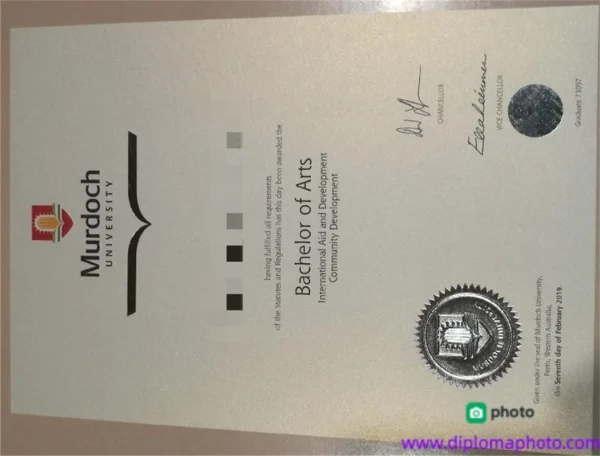 澳洲莫道克大学毕业证书Murdoch University照片