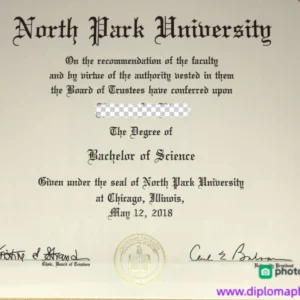 美国北园大学毕业证书North Park University照片