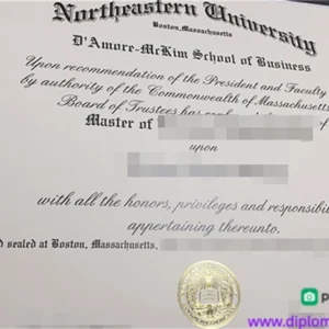 美国东北大学毕业证书Northeastern University照片