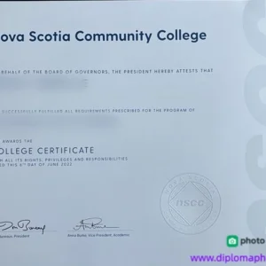 加拿大新斯科舍社区学院毕业证书Nova Scotia Community College照片