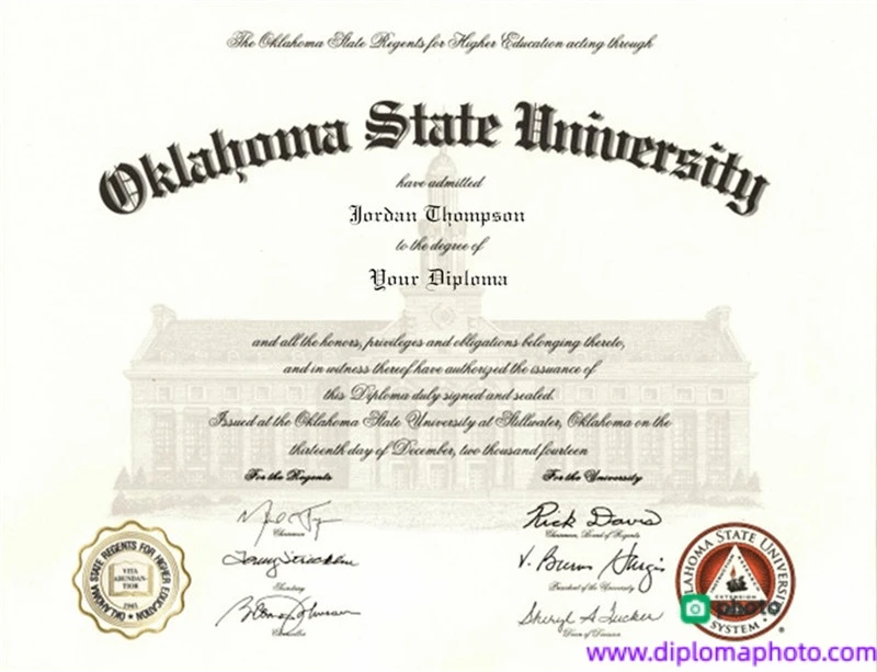 美国俄克拉荷马州立大学毕业证书Oklahoma State University照片
