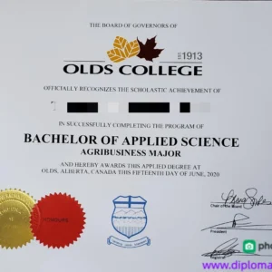加拿大奥尔兹学院毕业证书Olds College照片