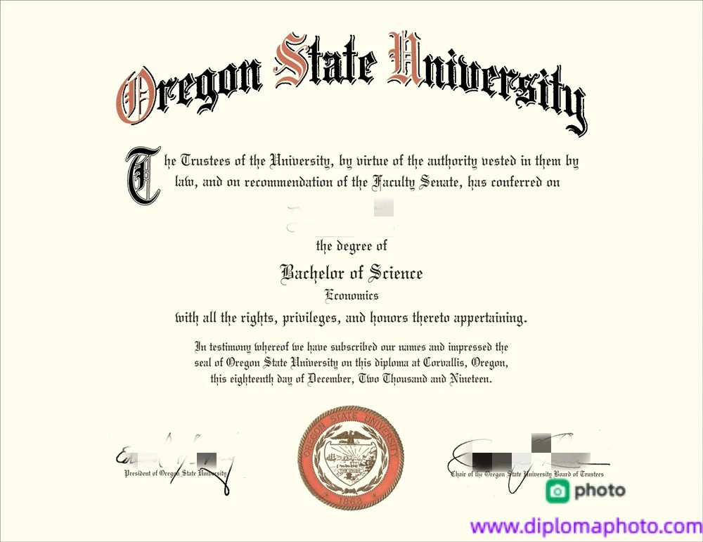 美国俄勒冈州立大学毕业证书Oregon State University照片