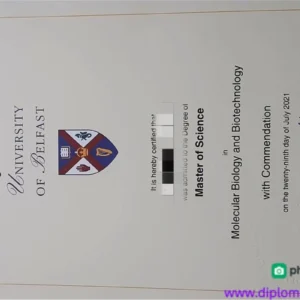 英国贝尔法斯特女王大学毕业证书Queen's University Belfast照片