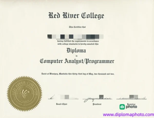 加拿大红河学院毕业证书Red River College照片