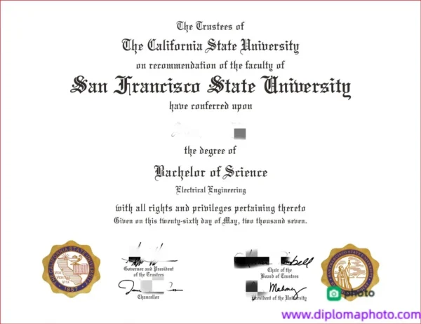 美国旧金山大学毕业证书University of San Francisco照片