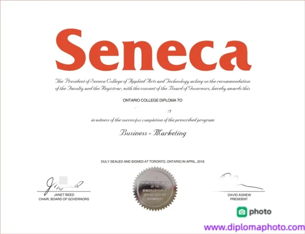 加拿大圣力嘉学院毕业证书Seneca College照片