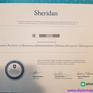 加拿大谢尔丹学院毕业证书Sheridan College照片