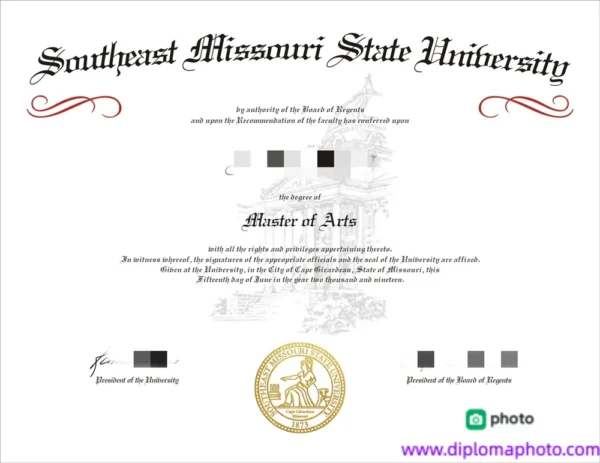美国密苏里州立大学毕业证书Missouri State University照片