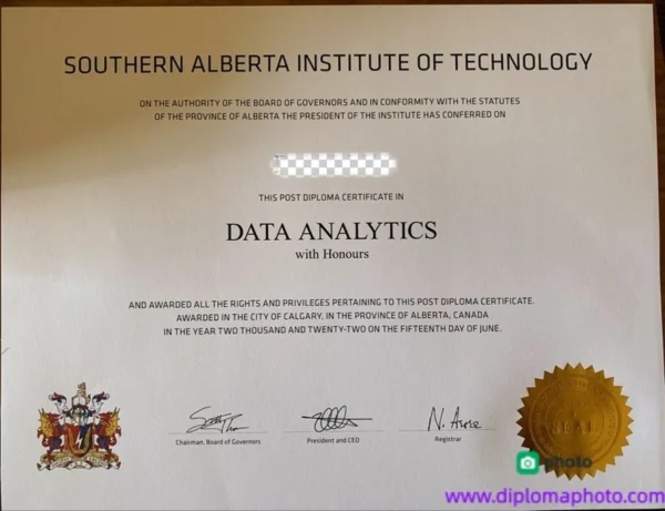加拿大南阿尔伯塔理工学院毕业证书Southern Alberta Institute of Technology照片