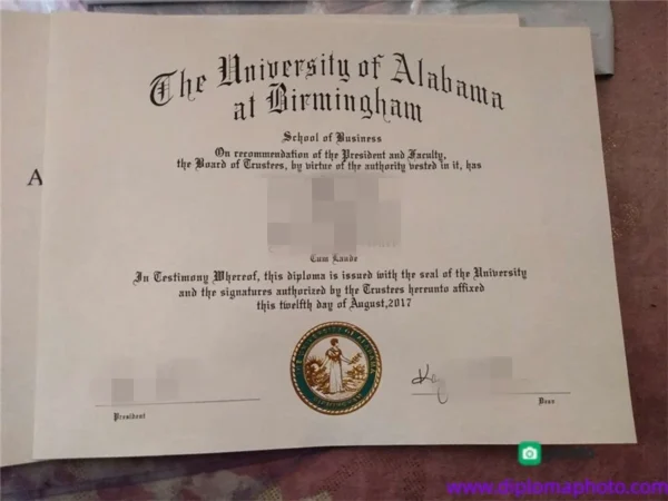 美国阿拉巴马大学毕业证书The University of Alabama照片
