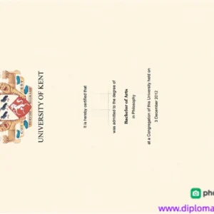 英国肯特大学毕业证书The University of Kent照片