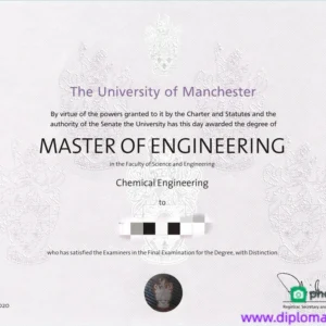 英国曼彻斯特大学毕业证书The University of Manchester照片