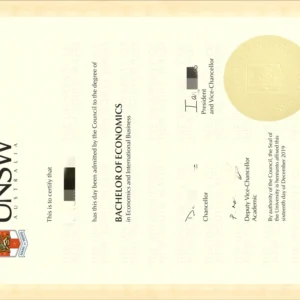 澳洲新南威尔士大学毕业证书The University of New South Wales照片