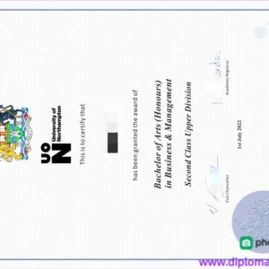 英国北安普顿大学毕业证书The University of Northampton照片